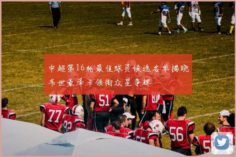 中超第16轮最佳球员候选名单揭晓韦世豪泽卡领衔众星争辉